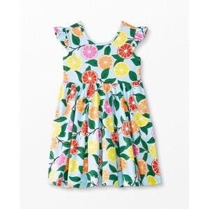 Hanna Andersson Zesty Citrus Super Soft Skater Dress Colorful Girls 5 110